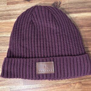 PGA Tour Golf Fleece Lined Cuffed Knit Beanie Burgundy OS (Unisex)